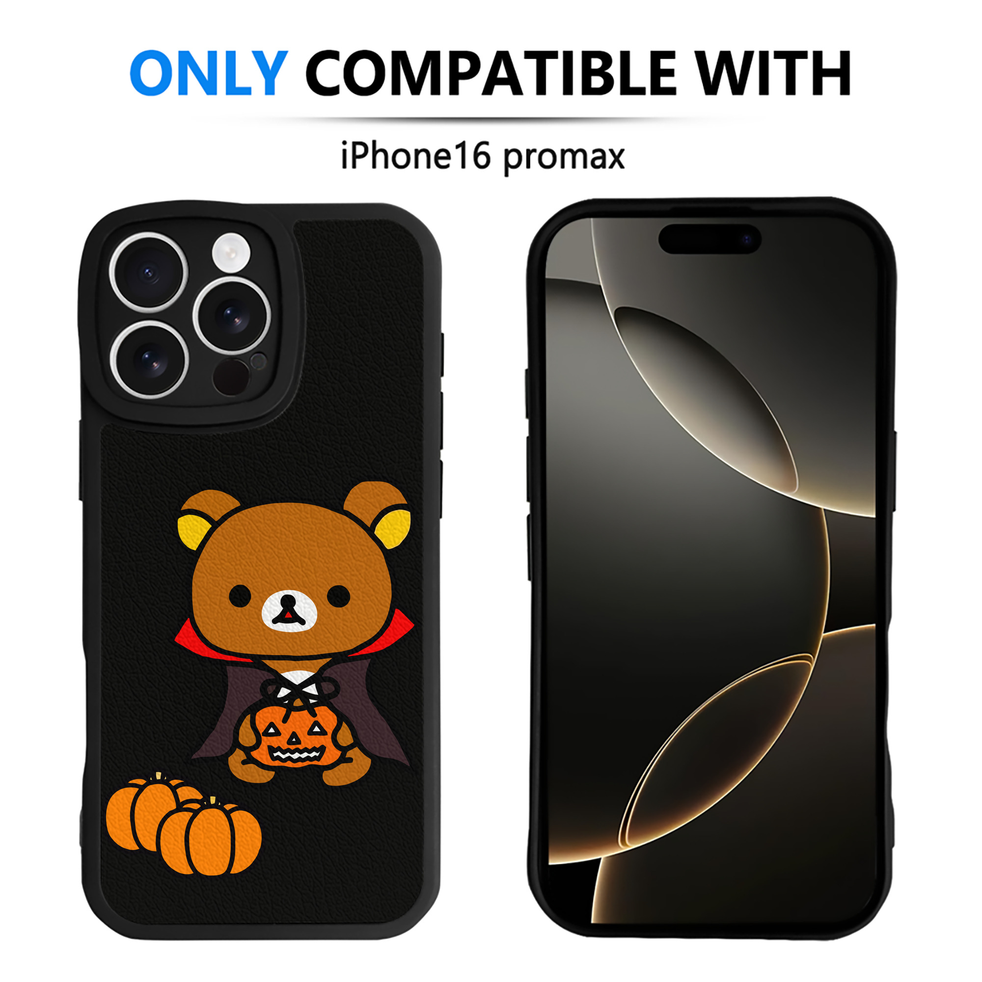 （画像用） リラックマ リラックマ キイロイトリ Rilakkuma Korilakkuma Kiiroitori 【iPhone 16シリーズ対応】シリコンスマホケース（レザー調） 材質：シリコン